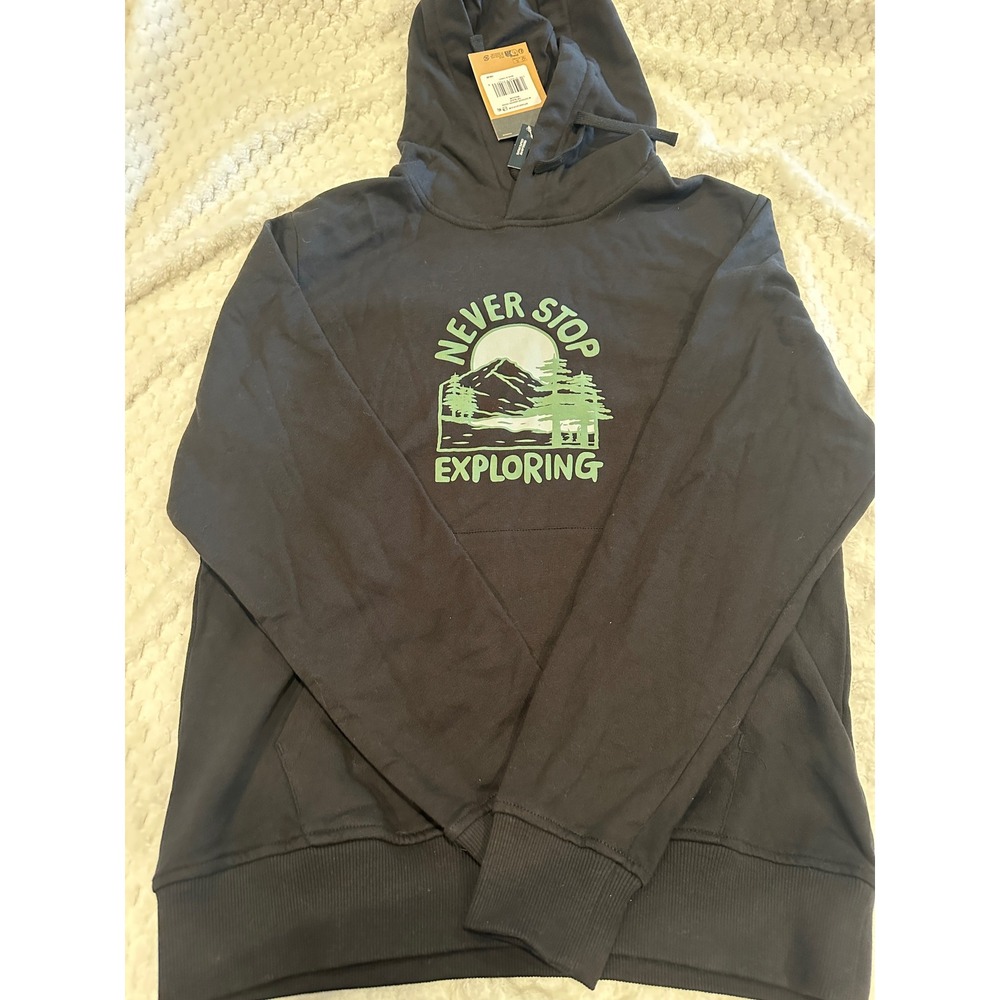 The North Face Mens Outdoor Graphic Hoodie Black NF0A8C2QJK3-M Size Medium NWT